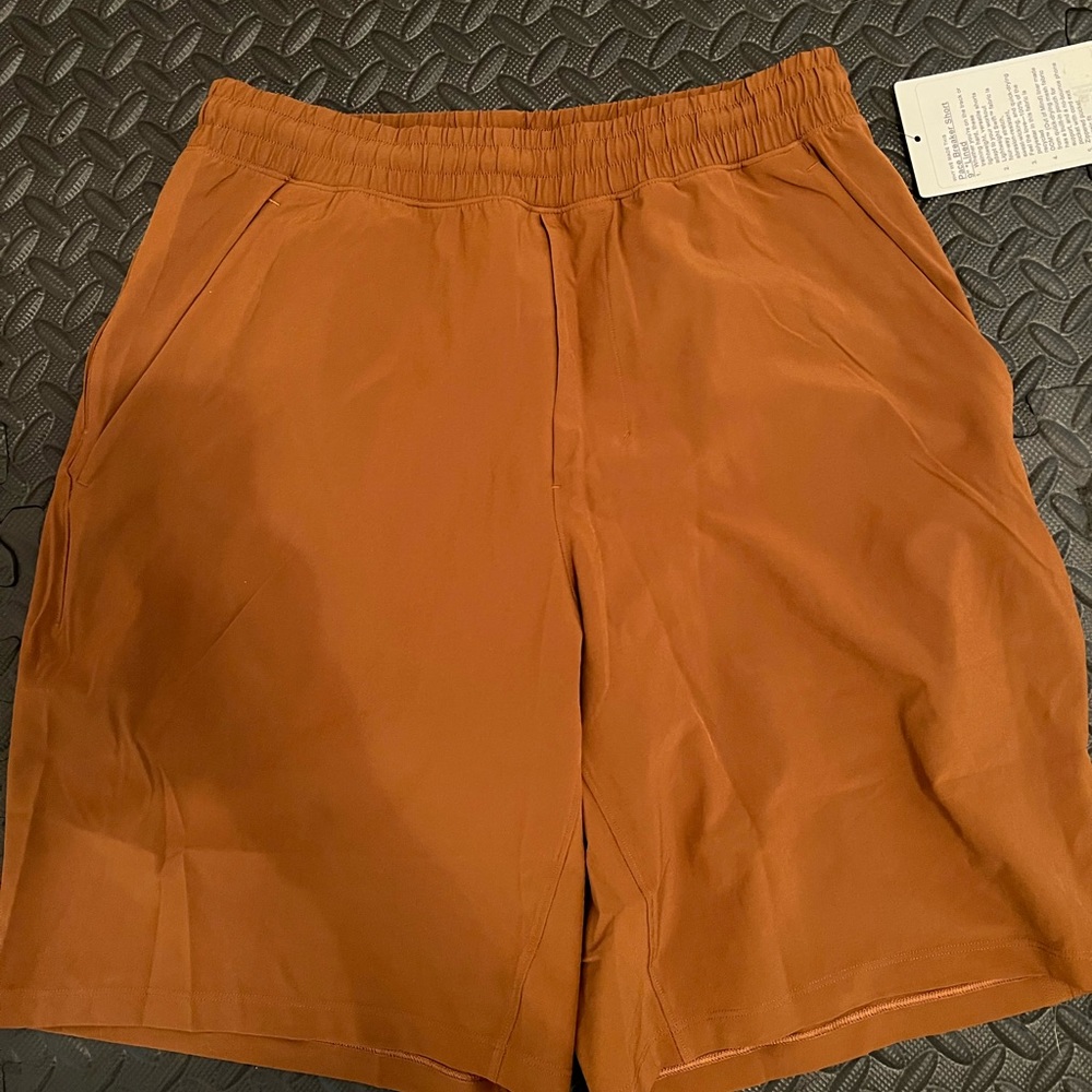 9” Lululemon Shorts - burnt orange